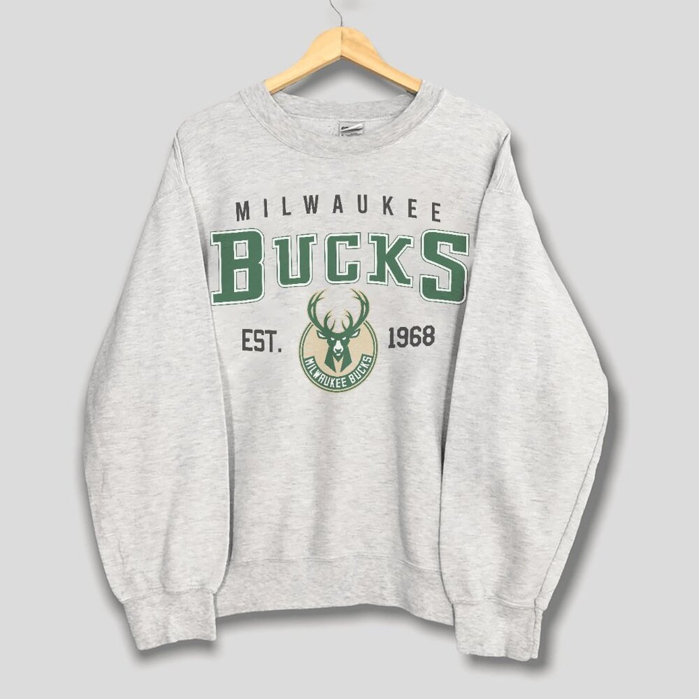 1968 Vintage Milwaukee Bucks Basketball Sweatshirt, Retro NBA Men Women Shirt